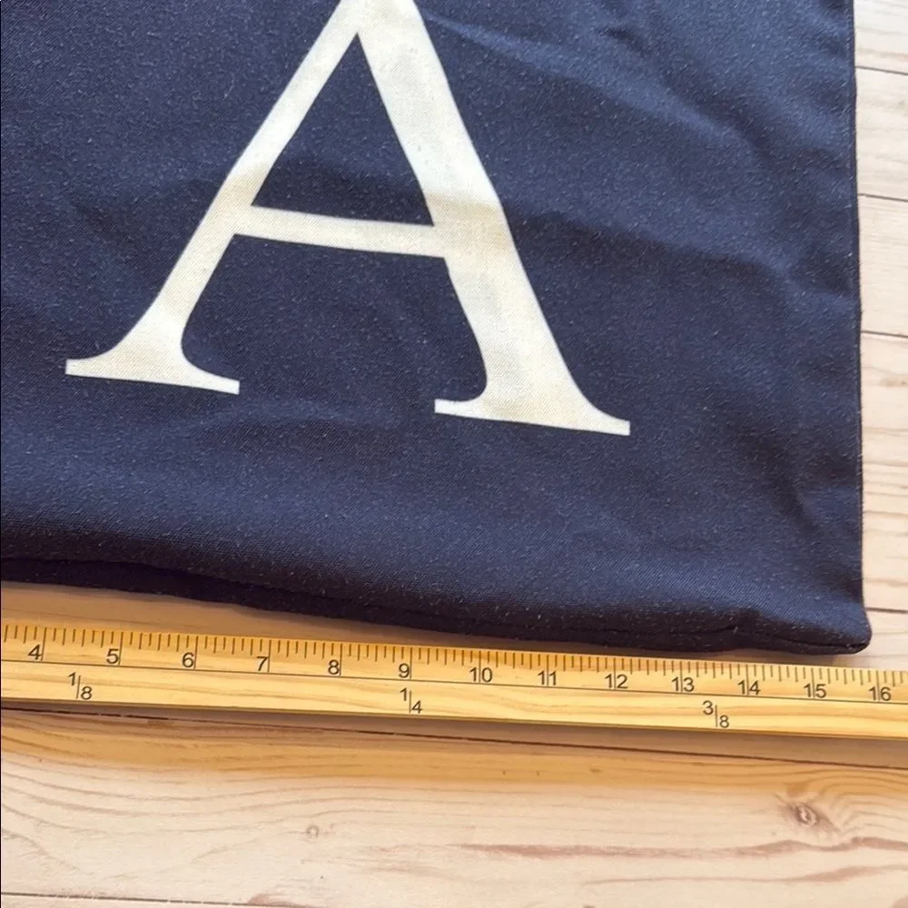 Monogrammed Navy Blue Pillow Cushion Cover with White Letter A